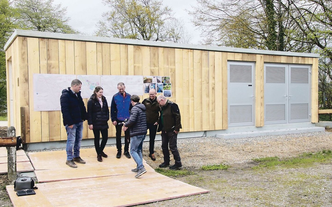 Stefan Grob, Andrea Brack-Grob, Andreas Schüpbach sowie Erik und Peter Eichenberger (v. l.)  waren die treibenden Kräfte.