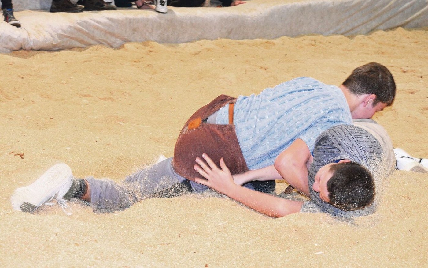 Nachwuchs im Ring: Besonders beliebt beim Publikum war das «Buoba-Schwinge».