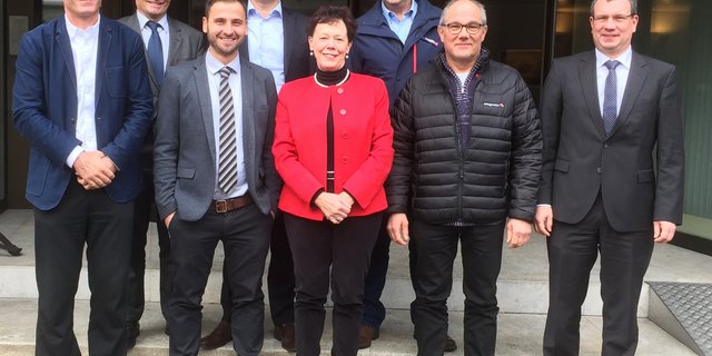 Der Verwaltungsrat ist abbild der breiten Abstützung von Barto: vordere Reihe: Michael Buser, Christian Schönbächler (Verwaltungsratspräsident), Esther Gassler, Dominique Savary, Matthias Schelling, hintere Reihe: Christian Beglinger, Heinz Mollet, Dominik Eggel (v.l.n.r.). (Bild zVg)