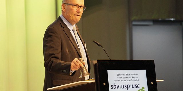 Die Schweizer Landwirtschaft erfülle die Ziele der Nachhaltigkeit, so Markus Ritter. (Bild SBV)