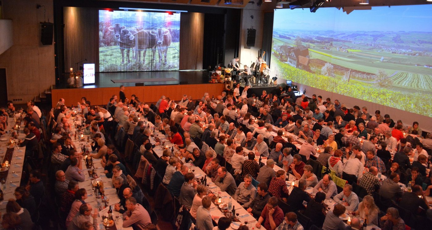 Die Bauern in der Braui Hochdorf. (Bild td)