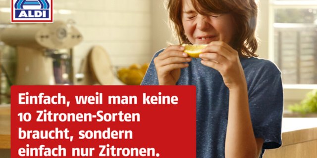 Die ersten Aldi-Fernsehspots setzen auf den Claim «Einfach ist mehr». (Bild zVg)