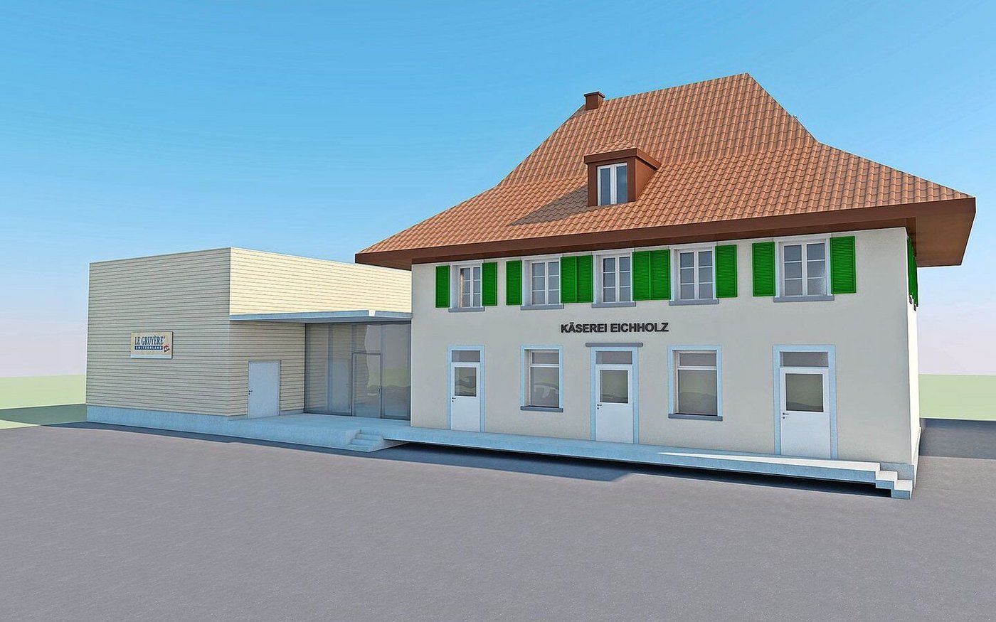 Nach dem Umbau soll die Käserei Eichholz so aussehen. 