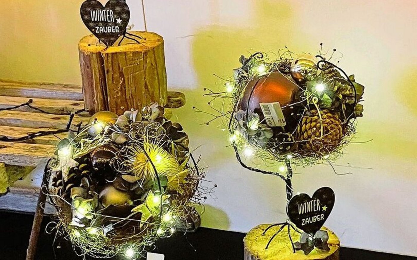 Die Adventsbäumchen waren dieses Jahr neu.