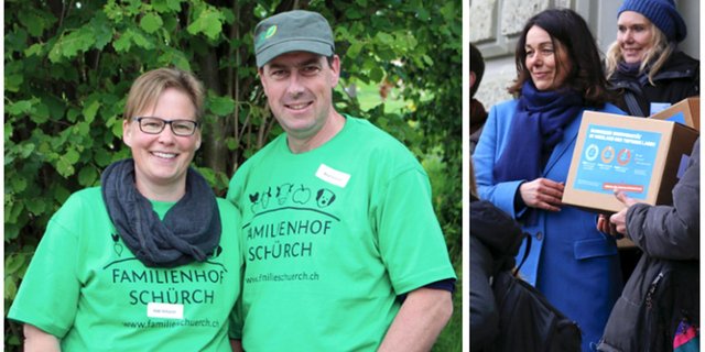 Biobäuerin Gabi Schürch (links) hat kein Interesse mehr, Trinkwasser-Initiantin Franziska Herren zu treffen. (Bilder Archiv)