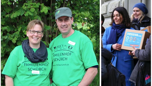 Biobäuerin Gabi Schürch (links) hat kein Interesse mehr, Trinkwasser-Initiantin Franziska Herren zu treffen. (Bilder Archiv)