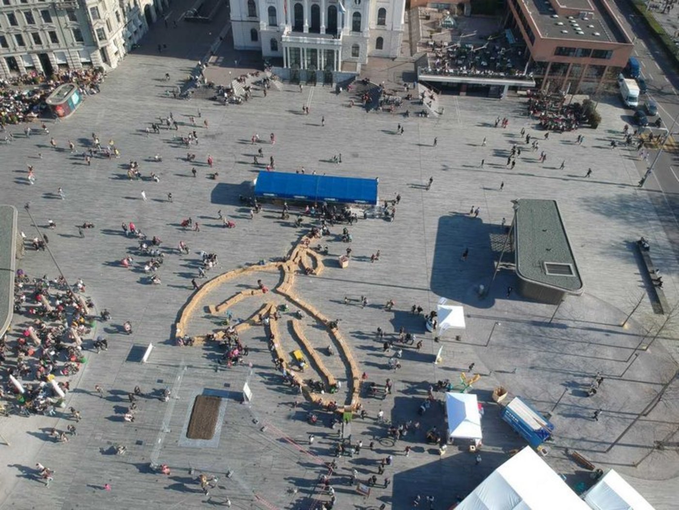 Der attraktiv gestaltete Event auf dem geschichtsträchtigen Sechseläutenplatz. (Strickhof)