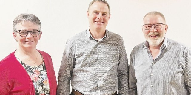 Nationalrätin Vroni Thalmann, LBV-Präsident Markus Kretz und Kantonsrat Willi Knecht (v. l.). 