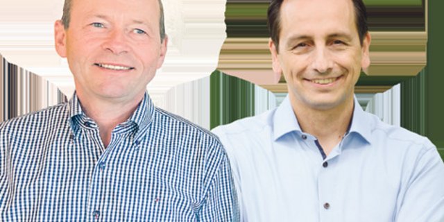 Lucius Tamm, Direktionsmitglied am FiBL und Roman Mazzotta, CEO von Syngenta Schweiz. (Bilder akr, zVg)