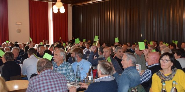 Rund 150 Mitglieder und Gäste versammelten sich in Neyruz. (Bild zVg)