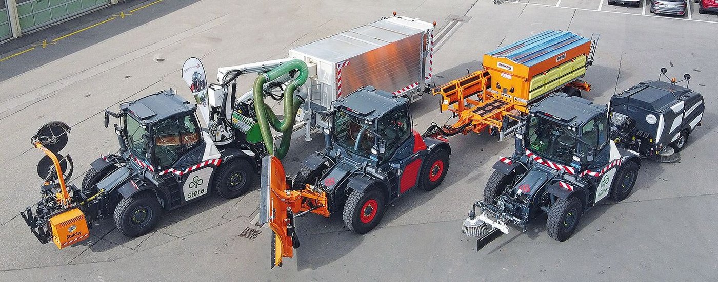 Punktet mit Vielseitigkeit: Die bisher in der Schweiz verkauften Maschinen kommen im Kommunalbereich zum Einsatz. Doch der 420 PS starke Syn-Trac eignet sich auch bestens für Einsätze in der Land- und Forstwirtschaft.