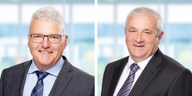 Thomas Oehen-Bühlmann und Franz Steiger werden 2022 aus dem Verwaltungsrat der Emmi AG zurücktreten. (Bilder Emmi AG)