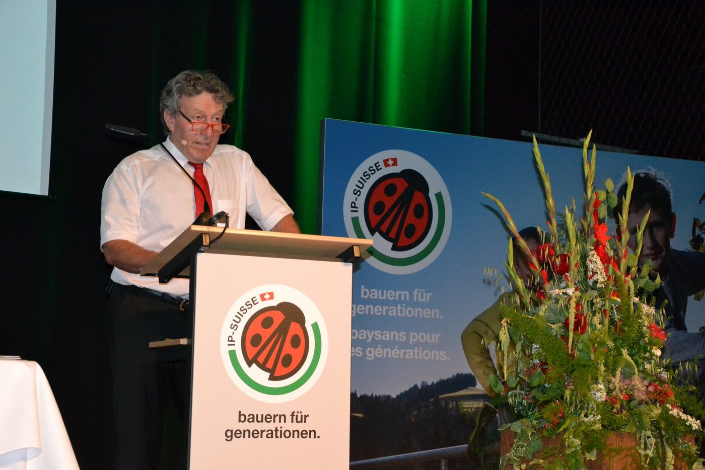 Der Präsident Andreas Stalder, führte souverän durch die Versammlung.