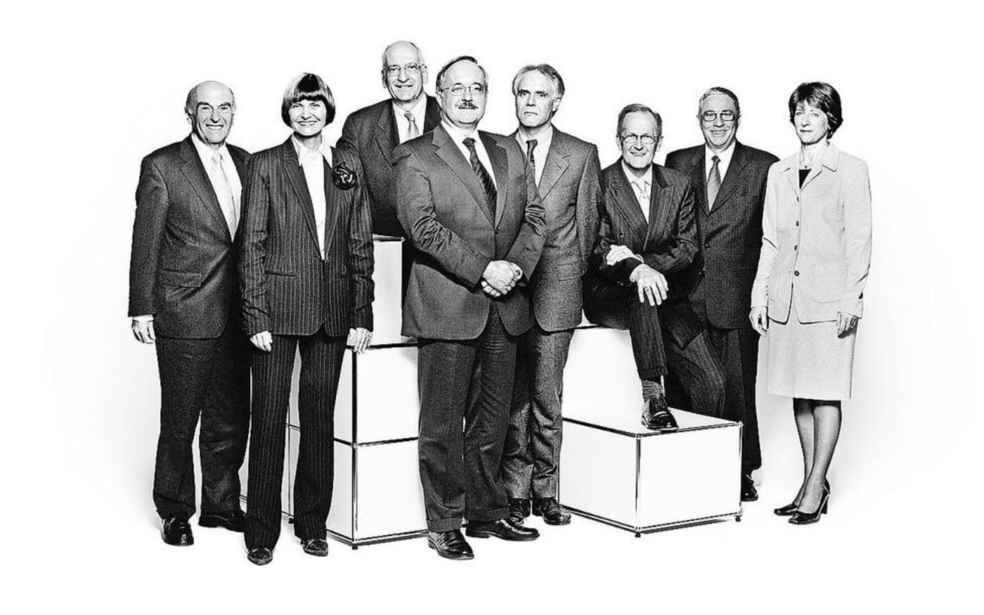 Die USM-Haller-Büromöbel wurden unter anderem auf dem Bundesratsfoto von 2005 verewigt. Ihr Erfinder Hans Haller war als Architekt weltbekannt. 