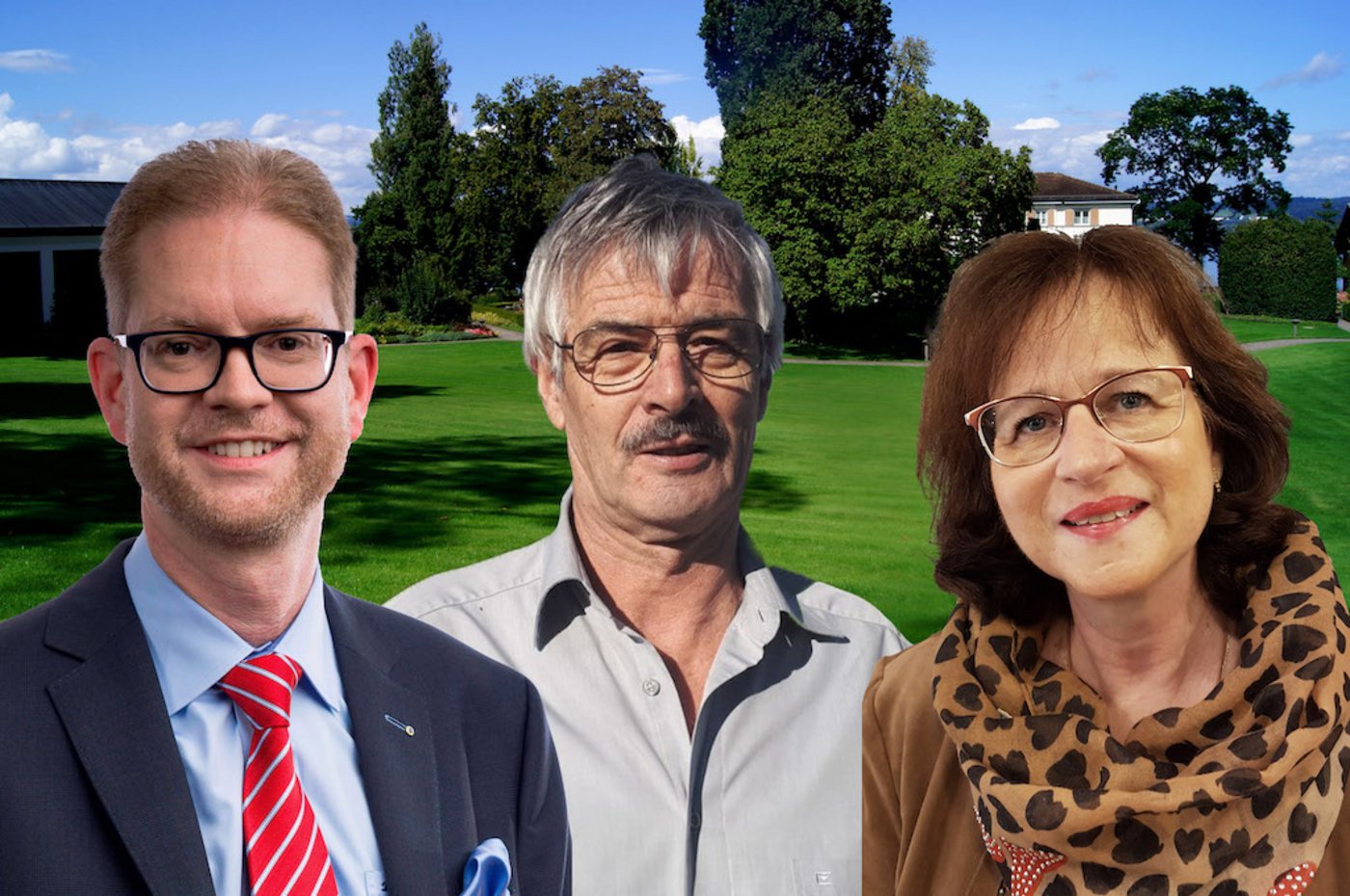 Von l. n. r.: Daniel Anderes, Leiter Lilienberg Unternehmerforum, Roland Werner, Präsident des Vereins Kraftgegend Seerücken-Untersee und Monika Pieren, die neue Geschäftsführerin des Vereins. (Bild zVg)