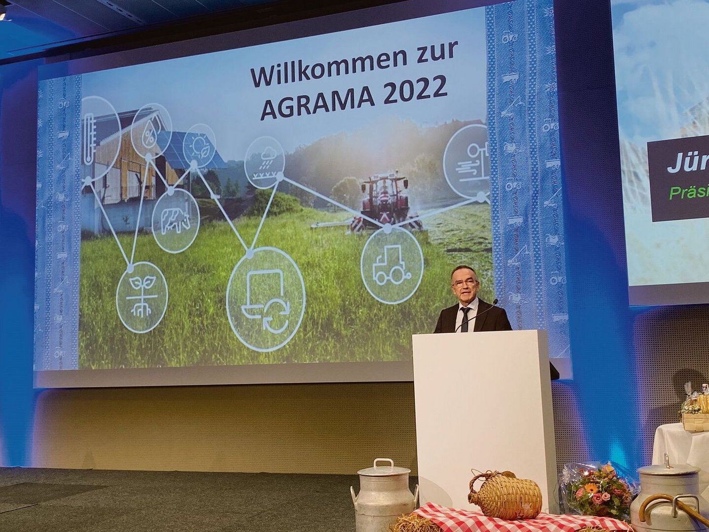 Jürg Minger gab den Startschuss und eröffnete die Agrama offiziell als oberster Verantwortlicher.  
