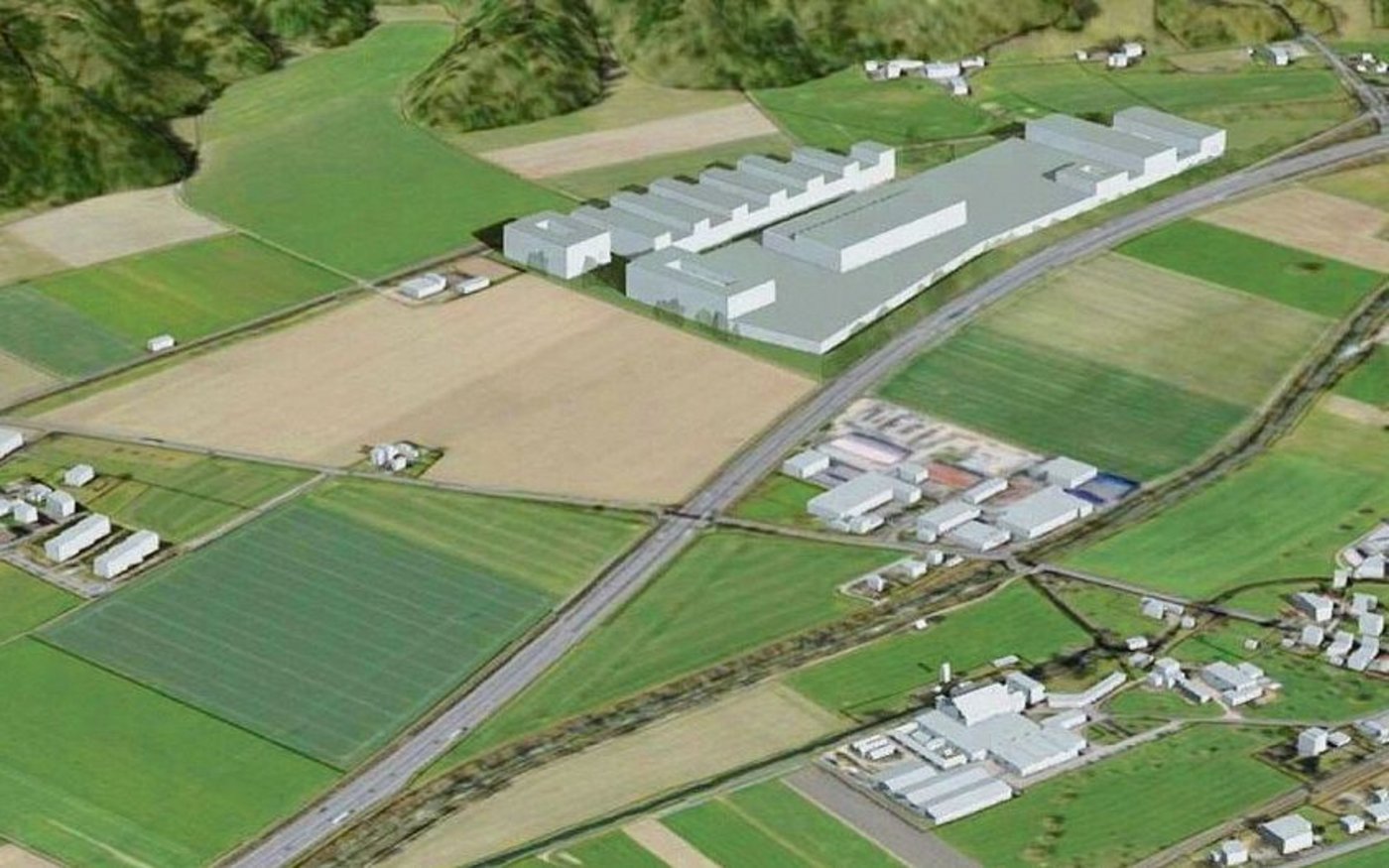 Das vorgesehene SAG-Areal bei Reiden auf besten FFF-Böden (oben) soll vor allem für die Produktion von Dämmstoffen genutzt werden. 