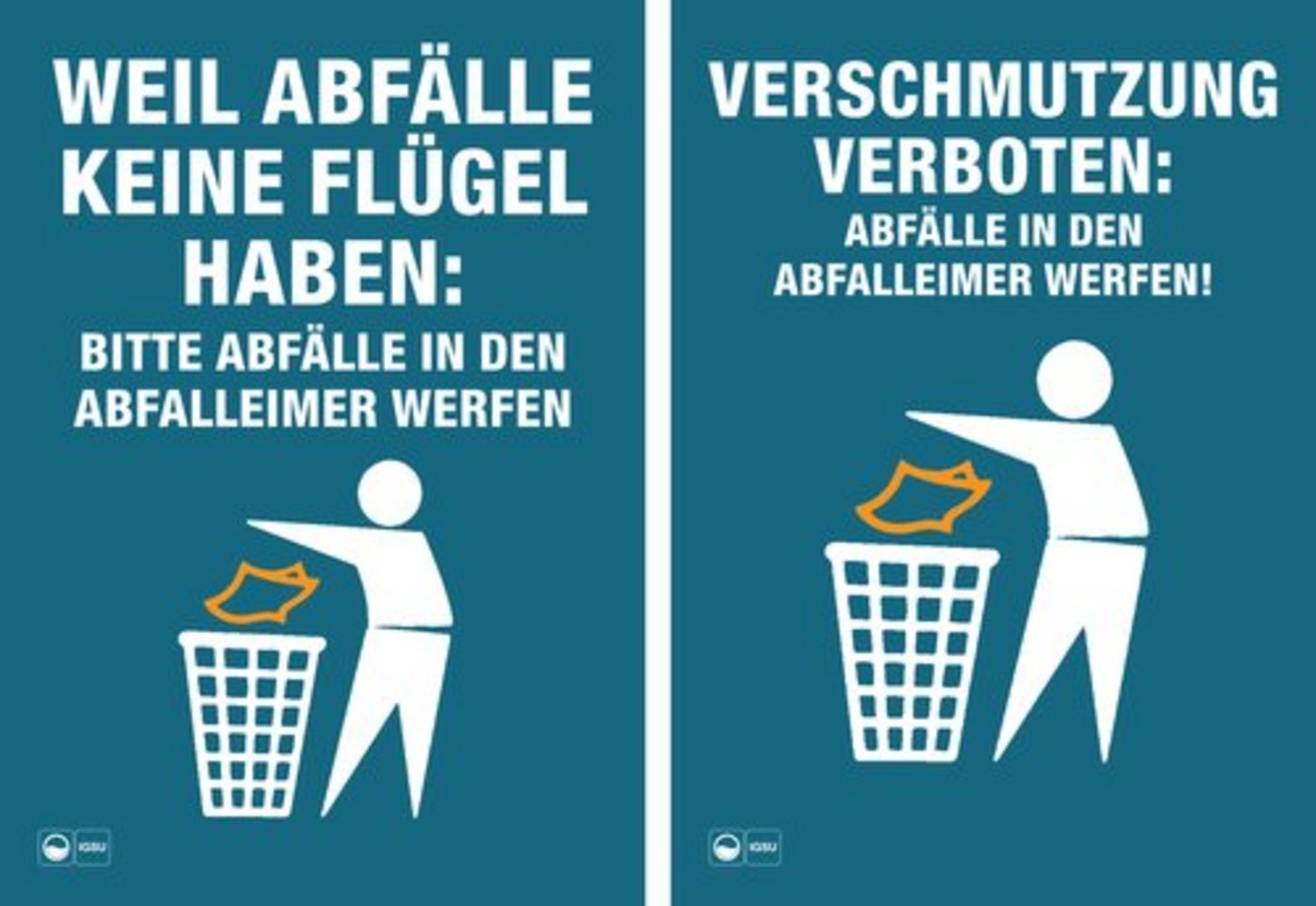 Das Plakat links wirkt gemäss IGSU besser als das rechts. (Bild: zVg)