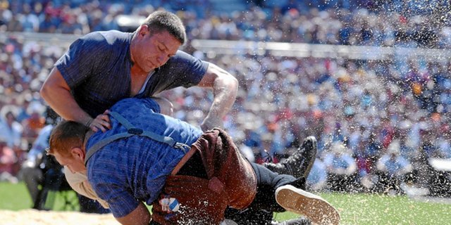 Hatte das Versteckspiel satt: Curdin Orlik am Eidgenössischen 2019 in Zug, wo er den 9. Rang und den Kranz holte. (Bild Swissimage)