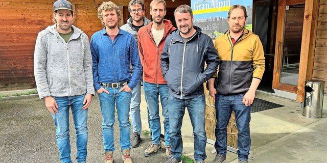 Gran-Alpin-Vorstand (v. l.): Curdin Caduff, Michael Dick (neu), Töni Gujan, Christian Obrecht, Gian Demarels und Andri Baltermia.