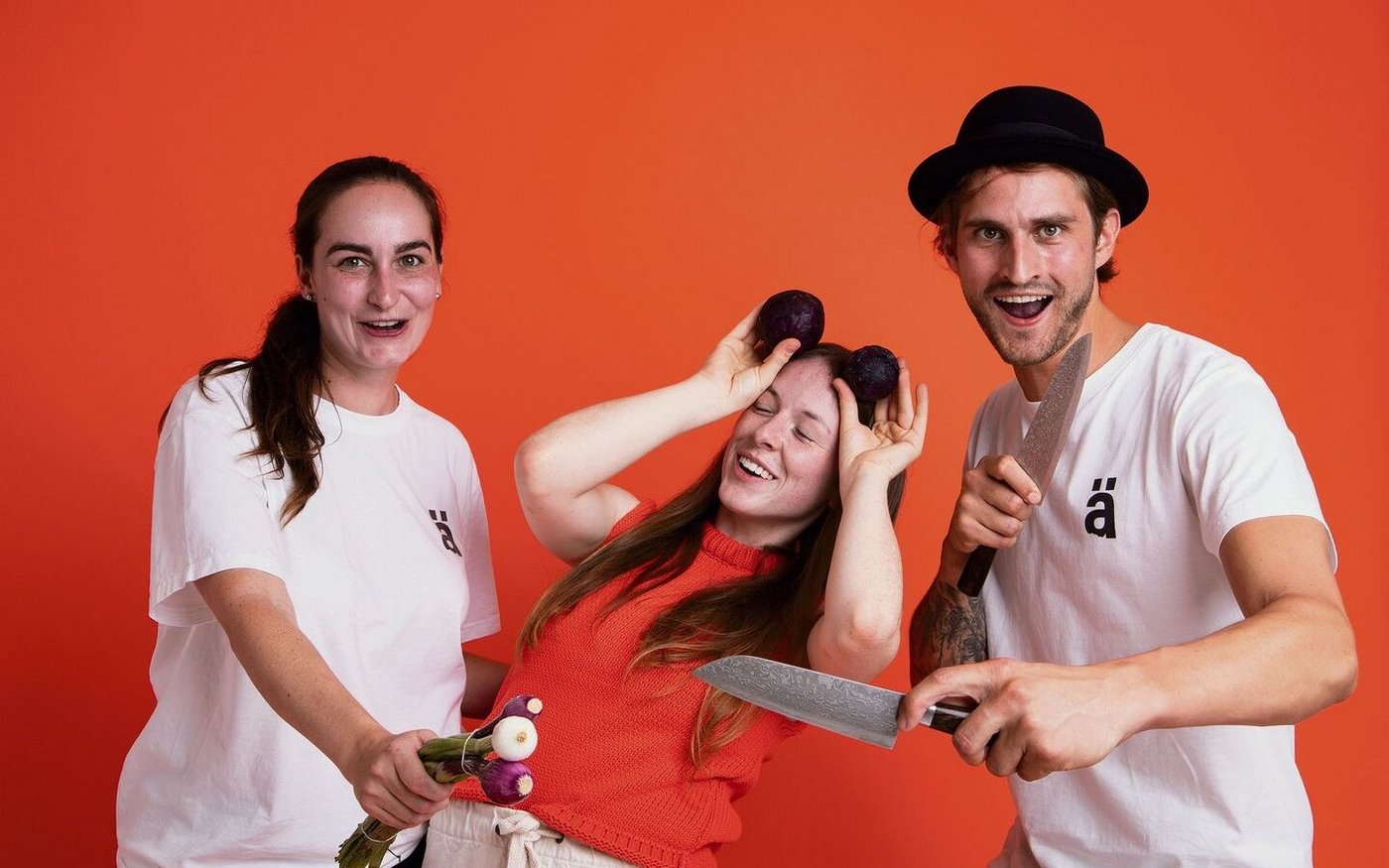 Ximena Franco, Sophia Graupner und Valentin Holenstein (v. l. n. r.) studieren Lebensmitteltechnologie an der ZHAW und haben das Start-up Hängry Foods gegründet.