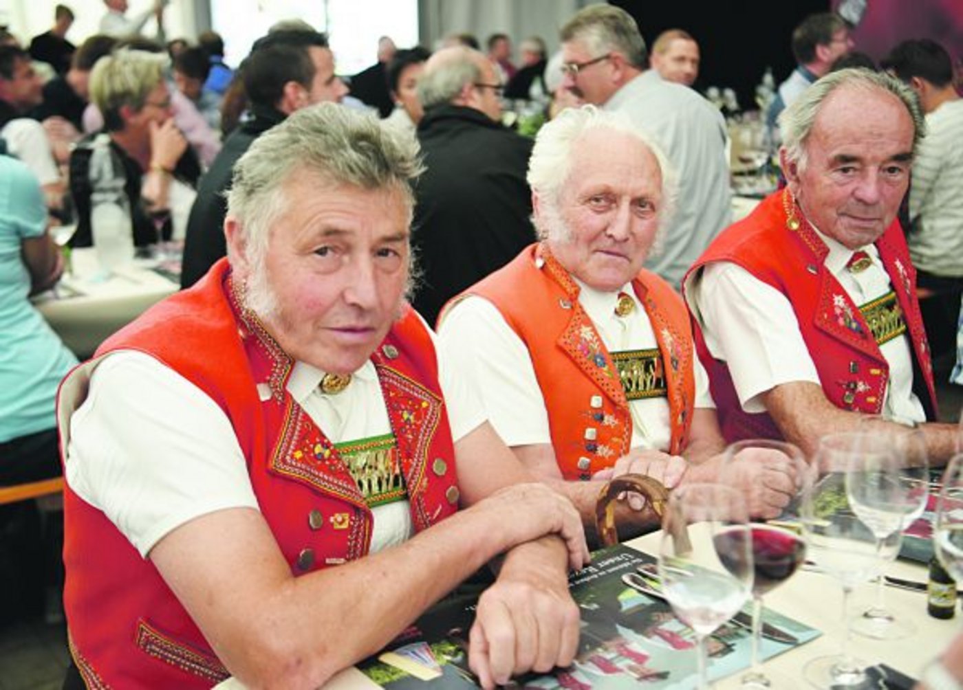 Die wohl bekanntesten Appenzeller: Die verschwiegenen Werbesennen liessen sich auch an der Jubiläumsfeier keine Details des wohlgehüteten Appenzeller-Käse-Rezepts entlocken. 