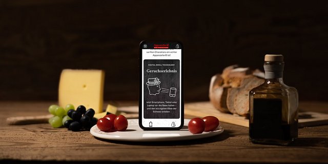 Um den Duft digital zu entdecken müsse man nur den gewünschten Käse auf der Sortimentsseite auswählen und die Funktion «Geruch-Simulator starten» anklicken. (Bild Appenzeller)