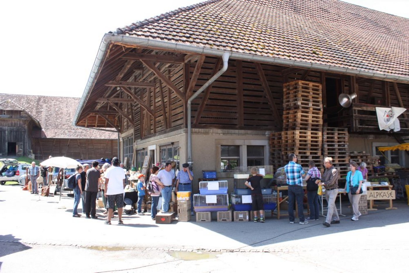 Auf dem Buuremärit auf dem Schwand trifft die Stadtbevölkerung auf das Land. (Bild: sb)