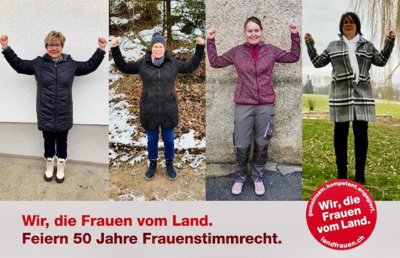 Vorstandsfrauen des SBLV zusammengereiht zur einer Wir-Kette. (Bild SBLV)