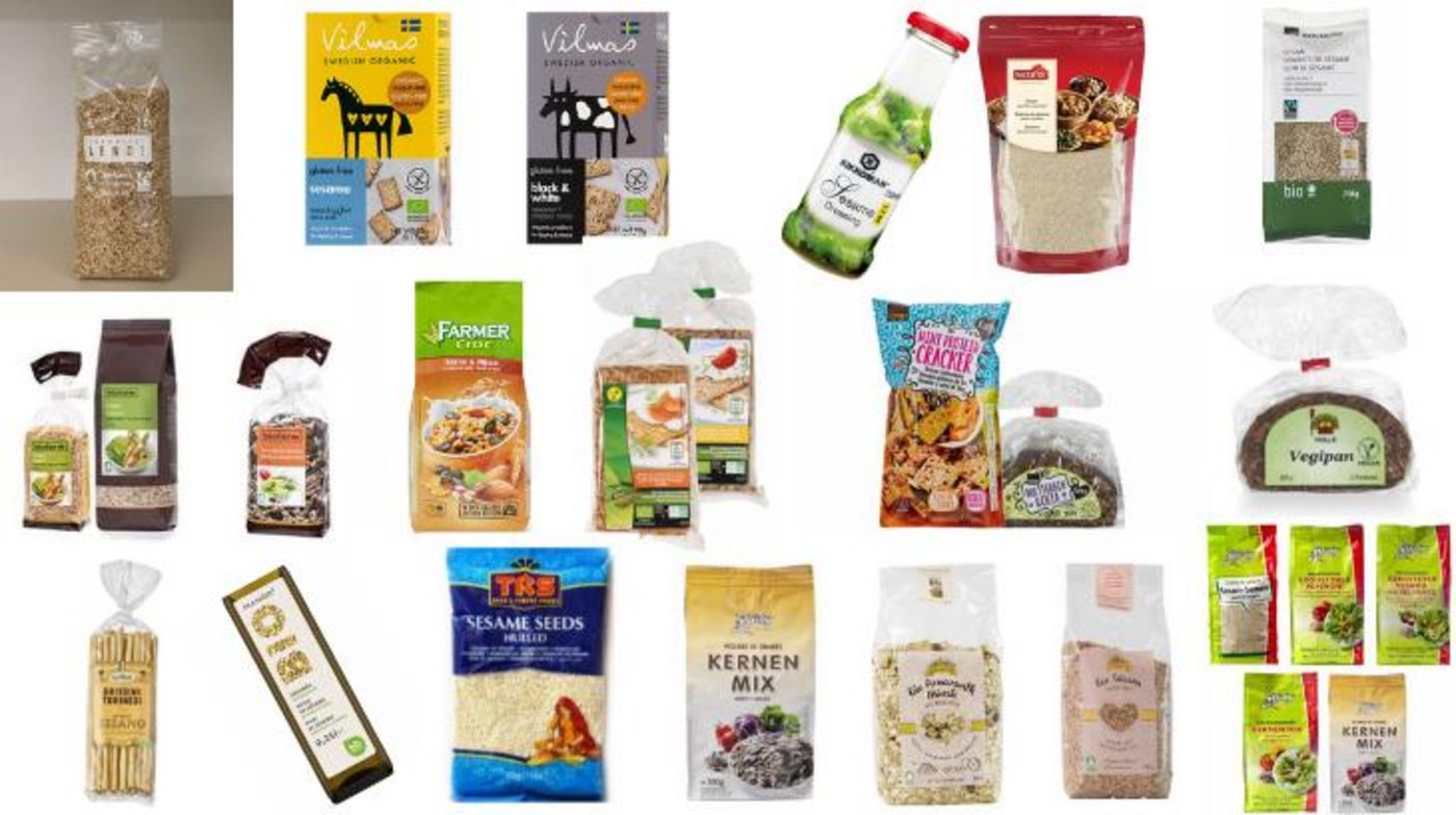 Ethylenoxid in Sesamsamen aus Indien wurden erstmals im September 2020 festgestellt. Seither häufen sich die Produktrückrufe. (Bilder BLV)