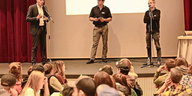 am Junglandwirtepodium (v. l.).