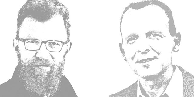 Sind sich agrarpolitisch uneinig: Jürg Vollmer («die grüne») und Adrian Krebs (BauernZeitung). (Grafik BauZ)