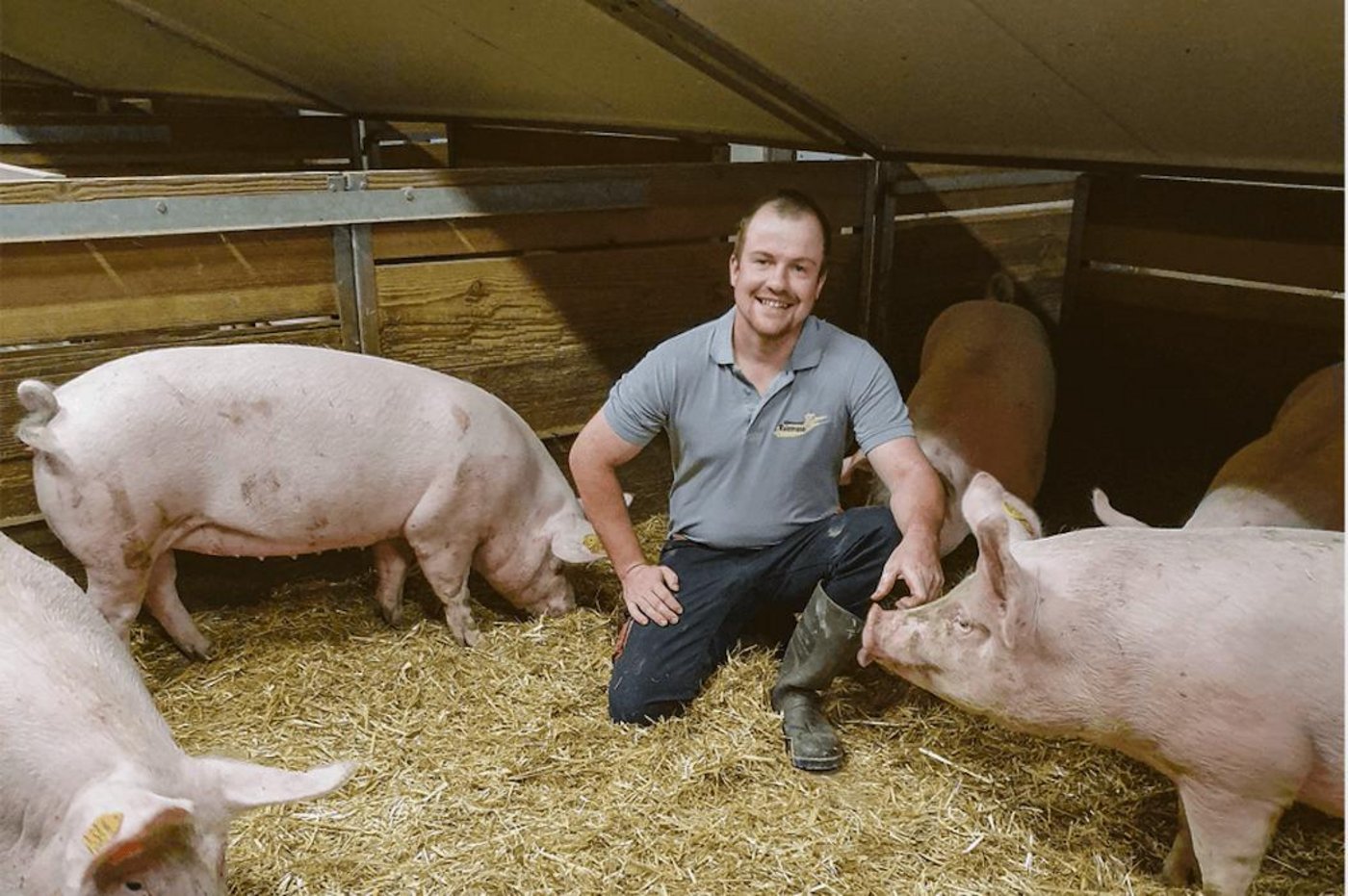 Fabian Reinmann ist einer von 100 Kernzüchtern, die reinrassige Jungsauen für die Vermehrung und letztendlich für die Produktion von Mastferkeln erzeugen. (Bild zVg)