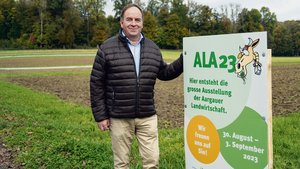 OK-Präsident Alois H OK-Präsident Alois Huber freut sich, im Sommer die Leistungen der Landwirtschaft einem grossen Publikum zu zeigen.