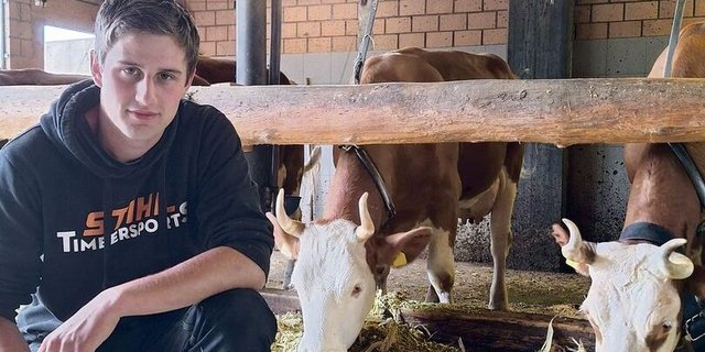 Für den 20-jährigen Jonas Reber aus Fahrni b. Thun BE ist das RAUS-Programm im Winter ein grosser zeitlicher Aufwand.