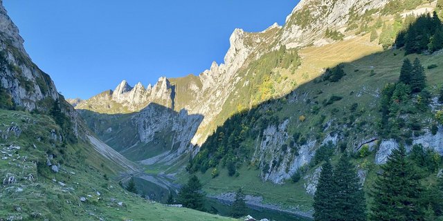 Auf der Alp Bollenwees im Alpstein – hier der Blick in Richtung Hundstein – werden keine Schafe mehr gesömmert. (Bild Ueli Nef)