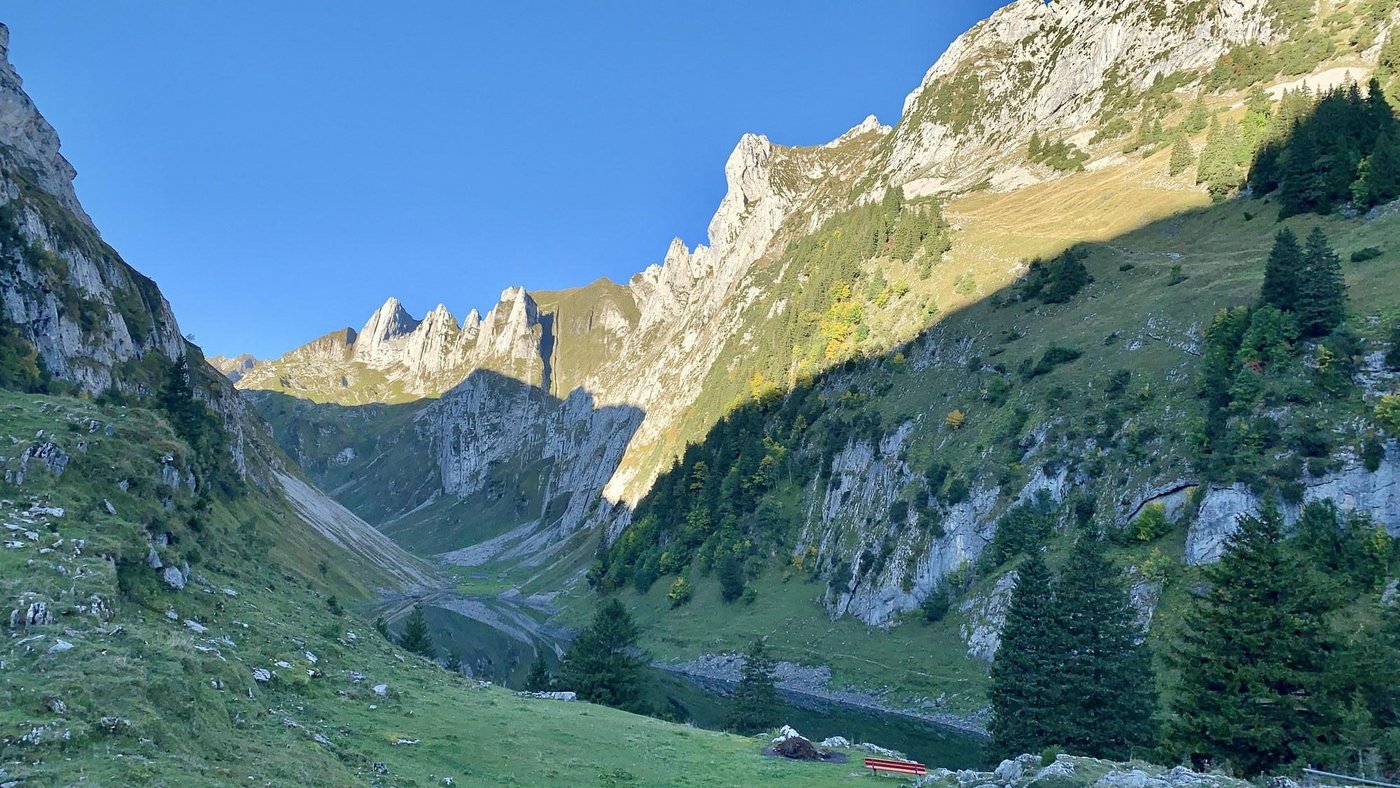 Auf der Alp Bollenwees im Alpstein – hier der Blick in Richtung Hundstein – werden keine Schafe mehr gesömmert. (Bild Ueli Nef)