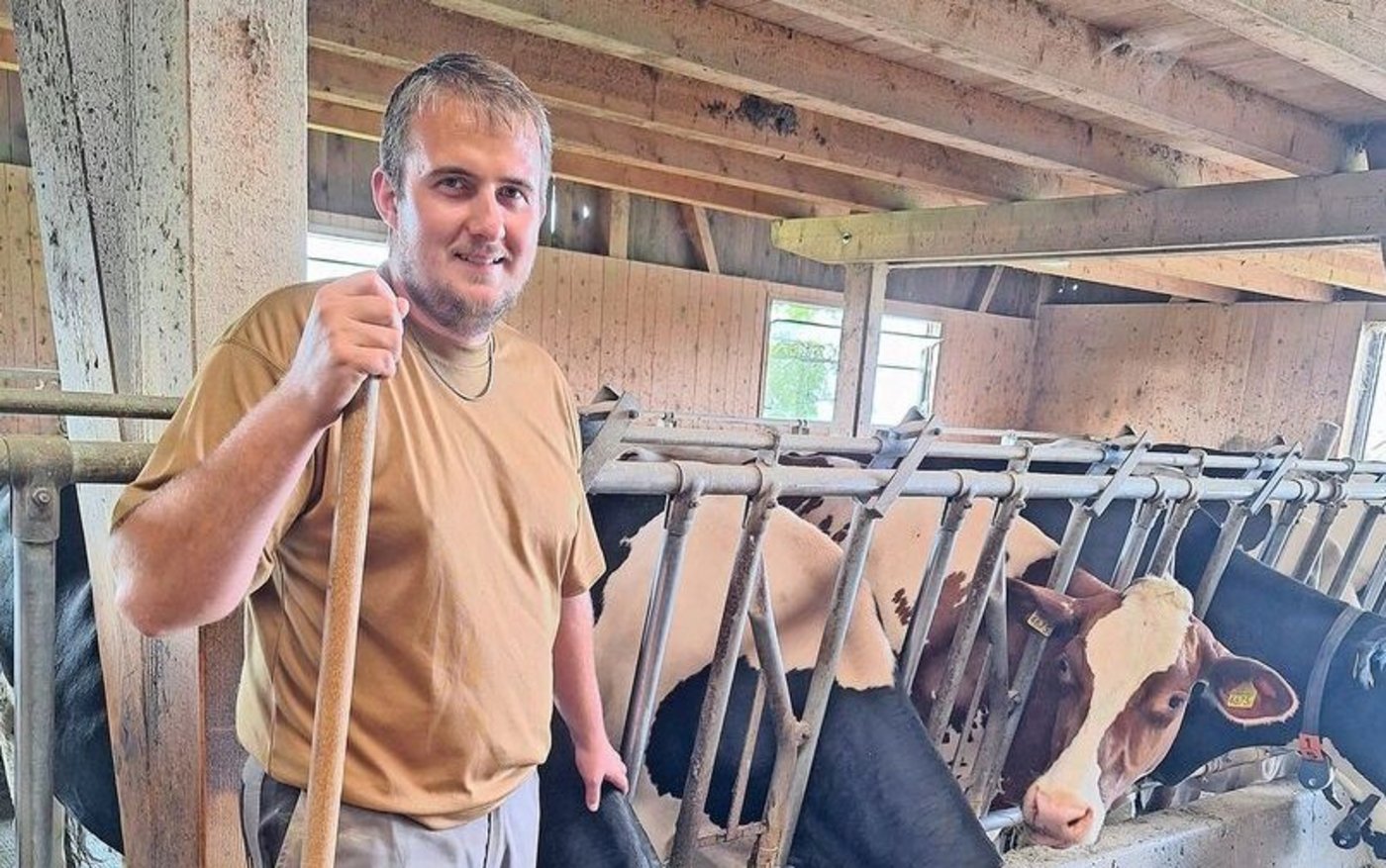 Fabian Duss-Koller übernimmt mit seiner Frau zusammen per 2026 den elterlichen Betrieb.