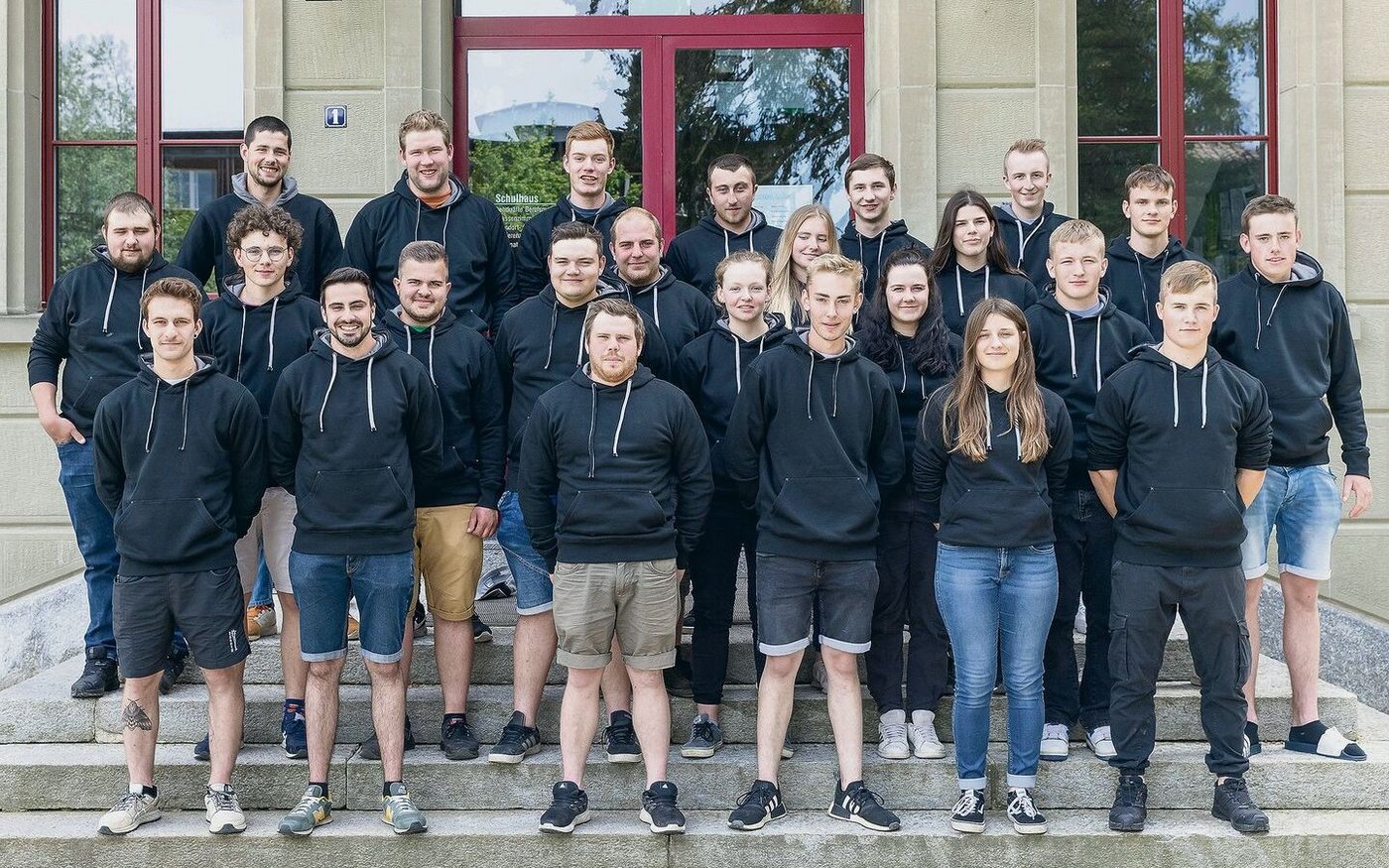 Die Landwirtinnen und Landwirte EFZ der Klasse 3A. 