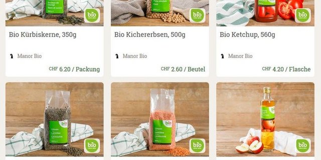 Manor setzt auf Farmy. (Screenshot farmy.ch)