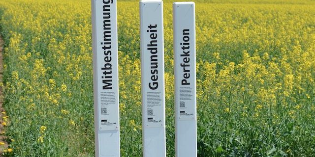 Mit Ausschilderungen und regional organisierten Flurgängen möchten die Kampagnenführer die Bevölkerung und Medienschaffenden aufklären. (Bild Industrieverband Agrar e.V.)