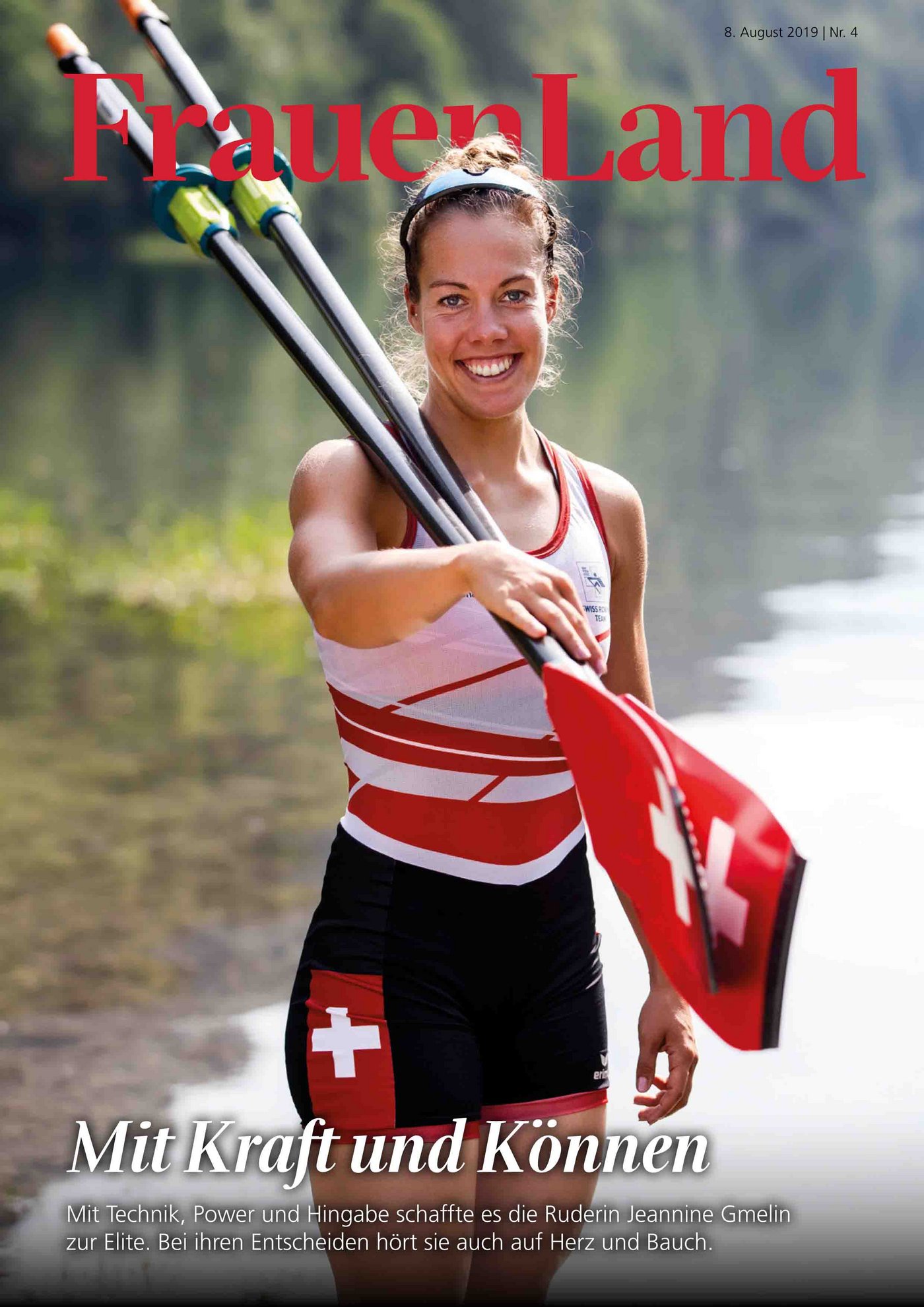 Ruderin Jeannine Gmelin und weitere spannende Geschichten in der neusten Ausgabe des Magazins FrauenLand. (Bild FrauenLand) 