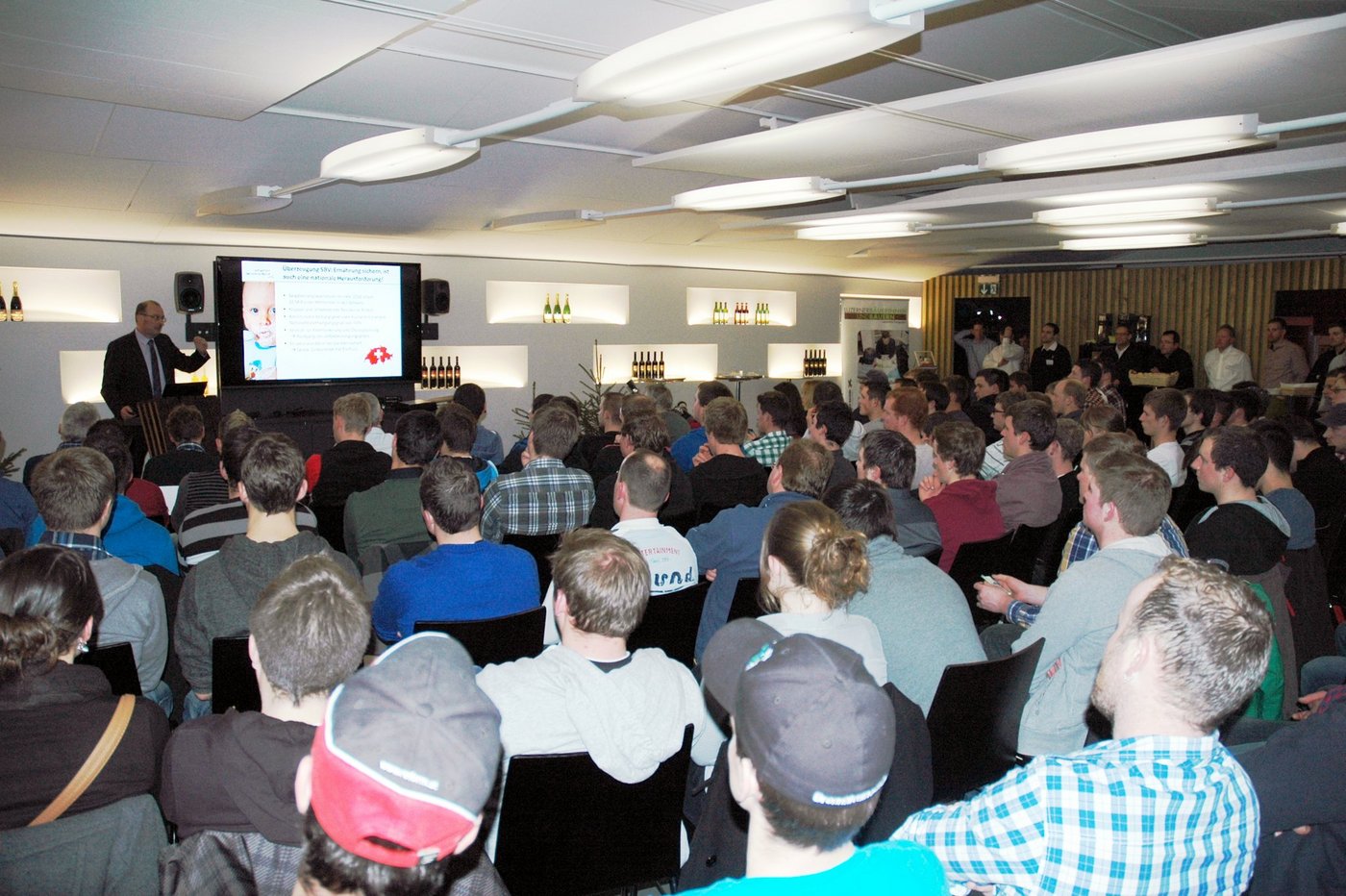 SBV_Präsident Markus Ritter referierte vor rund 200 Junglandwirten zur Ernährungsinitiative